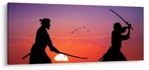 Obraz - Samuraji (120x50 cm)
