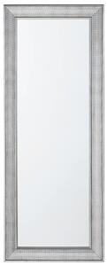 Nástenné zrkadlo strieborné 50 x 130 cm obdĺžnikové moderné do obývacej izby a spálne