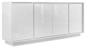 ŠIROKÁ KOMODA, biela s vysokým leskom, 180/79/43 cm MID.YOU - Komody, Online Only