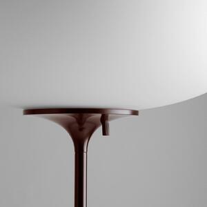 Gubi Stojacia lampa Stemlite, čierno-červené, výška 110 cm, stmievateľné, Červená, Obývacia izba / jedáleň, kov, Dizajn, Stojaca lampa