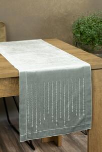 OBRUS ROYAL 3 35X220 CM STRIEBORNÝ