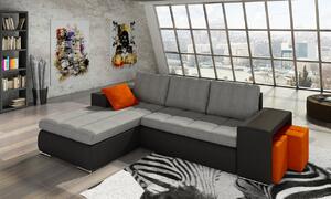 Mirjan24 Čalúnená posteľ Alita, Rozmer postele: 160x200, Dostupné poťahy: ekokoža Soft 020 (grafit) 5902928061840