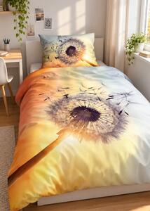 3d obliečky Dandelion mikroplyš 140x200 cm