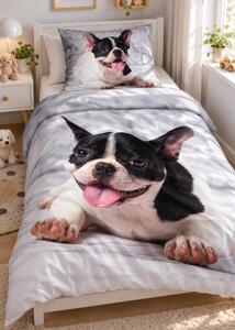 3d obliečky Bulldog bavlna 140x200 cm