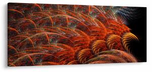 Obraz - Abstraktná imitácia peria (120x50 cm)
