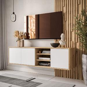 TV STOLÍK ALWIN DUB ARTISAN BIELY 156 cm
