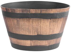 Kvetináč Strend Pro Woodeff 50x30 cm, zlatý, efekt dreva, barel