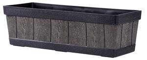 Kvetináč Strend Pro Woodeff, 15x47x17 cm, natural, efekt dreva