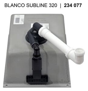 Blanco Subline 320-U, silgranitový drez pod pracovnú dosku 350x460x190 mm, 1-komorový, tmavá hnedá, BLA-523415