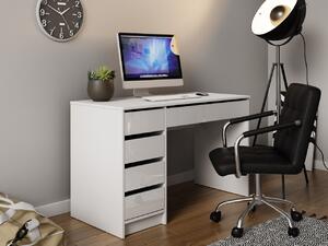 Mirjan24 PC stolík Heron, Farby: biela / biely lesk 5902928802931