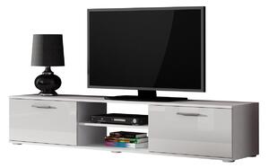 Mirjan24 TV stolík 180 Boho B3, Farby: biela / biely lesk 5902928097276