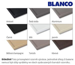 Blanco Zia 9 E, silgranitový drez 930x510x180 mm, 1-komorový, kávová, BLA-515074