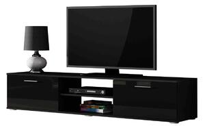 Mirjan24 TV stolík 180 Boho B3, Farby: čierny / čierny lesk 5902928097474