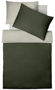 POSTEĽNÁ BIELIZEŇ, flanel, zelená, béžová, 140/200 cm - Obliečky & plachty