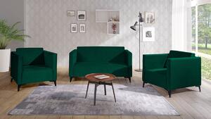 Mirjan24 Sedacia súprava Denim 2+1+1, Dostupné poťahy: Solo 260, Farby nožičiek: čierny lesk 5902928303698