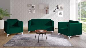 Mirjan24 Sedacia súprava Denim 2+1+1, Dostupné poťahy: Solo 260, Farby nožičiek: biely lesk 5902928303766