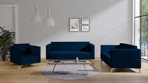 Mirjan24 Sedacia súprava Denim 3+2+1, Dostupné poťahy: Solo 263, Farby nožičiek: dub 5902928353259