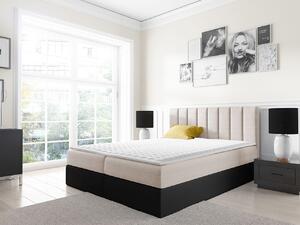 Mirjan24 Kontinentálna posteľ Figo, Rozmer postele: 140x200, Dostupné poťahy: ekokoža Soft 017 (biela) + Ikar 9 5902928410839