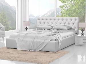 Mirjan24 Kontinentálna posteľ Enoa, Rozmer postele: 180x200, Dostupné poťahy: ekokoža Soft 017 (biela) 5902928178913