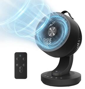 Cirkulačný ventilátor FLOW s diaľkovým ovládaním, čierny SongmicsHome