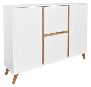 Mirjan24 Komoda Wilec K2D4SZ WL03, Farby: biela / biela + dub craft zlatý 5902928160154