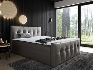 Mirjan24 Kontinentálna posteľ Larnaka, Rozmer postele: 120x200, Dostupné poťahy: ekokoža Soft 029 (sivá) 5902928979978