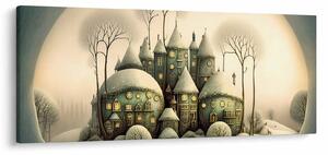 Obraz - Rozprávkové chalúpky (120x50 cm)