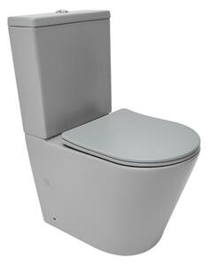 Wc kombi kombinovaný SAT Infinitio šedá mat Vario SATINF031VPSNLGRM