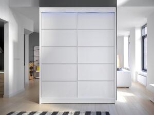 Mirjan24 Posuvná skriňa Belgia IV, Farby: biela, Osvetlenie: osvetlenie LED RGB - farebné 5902928728385