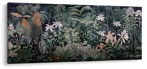Obraz - Maľovaný vzor džungle (120x50 cm)