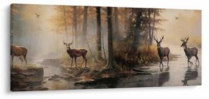 Obraz - Vintage maľba divokej zveri (120x50 cm)