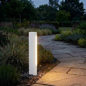 Lucande LED chodníkové svetlo Celiora, výška 45 cm, šedé, IP65, Hliník / sivá / zinok, Hliník, Moderný, Osvetlenie príjazdovej cesty