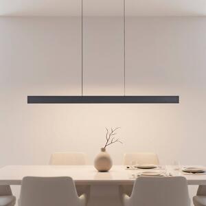 JUST LIGHT. GmbH LED závesné svietidlo Adina, čierne, kovové, 3 000 K, smerom nahor/nadol, Čierna, Obývacia izba / jedáleň, Hliník, Moderný, Závesné svietidlo