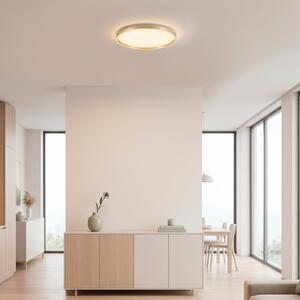 JUST LIGHT. GmbH Stropné LED svetlo Madlen, zlatá farba, Ø 60 cm, hliník, 3000 K, stmievateľné, Mosadz / zlato, Obývacia izba / jedáleň, kov, Moderný, Závesné svietidlo