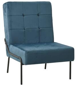 Relaxačná stolička 65x79x87 cm modrá zamatová
