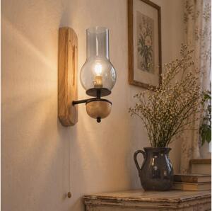 BRILAGI - LED Nástenné svietidlo COTTAGE 1xE14/40W/230V dub/dymová sivá
