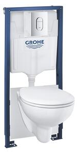 Cenovo zvýhodnený závesný WC set GROHE do ľahkých stien / predstenová montáž + WC GROHE Bau Ceramic G394180001