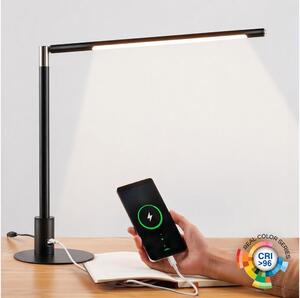 BRILAGI - LED Stmievateľná stolová lampa s USB portami VARIO LED/7W/230V CRI 96