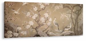 Obraz - Kreslená japonská krajina (120x50 cm)