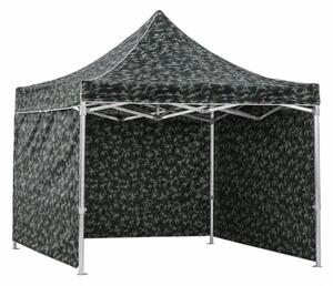 JAKS Nožnicový stan PREMIUM QUALITY army 3 m x 3 m