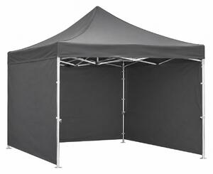 JAKS Nožnicový stan PREMIUM QUALITY čierny 3 m x 3 m