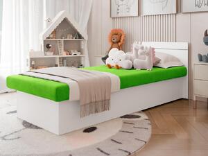 Mirjan24 Posteľ Nikroguta Bis, Úložný priestor: bez úložného priestoru, Farba:: Biela, Dostupné poťahy: Suedine 81 5903211097928