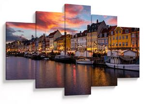 Obraz - Nyhavn, Kodaň (150x105 cm)