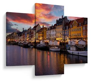Obraz - Nyhavn, Kodaň (90x60 cm)