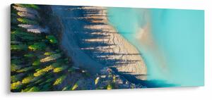 Obraz - Pohľad na jazero (120x50 cm)