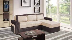 Mirjan24 Rohová sedacia súprava Alaska, Dostupné poťahy: ekokoža Soft 066 + Lawa 01, Strana: pravá 5902928046663