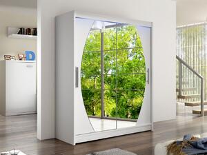 Mirjan24 Skriňa Presto VIII, Farby: biela, Osvetlenie: osvetlenie LED RGB - farebné 5902928553307