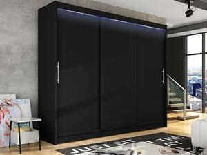 Mirjan24 Skriňa Dasto II, Farby: čierna, Osvetlenie: osvetlenie LED RGB - farebné 5903211233425