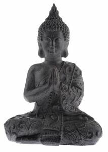 Záhradná dekorácia Budha, antracit, horčík , 38 x15 x 26 cm