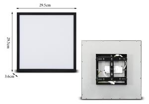 Brilagi - LED Stropné svietidlo SLIMFRAME LED/25W/230V 30x30 cm čierna